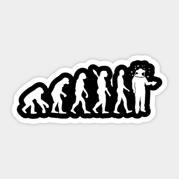 Beekeeper evolution Sticker by Designzz